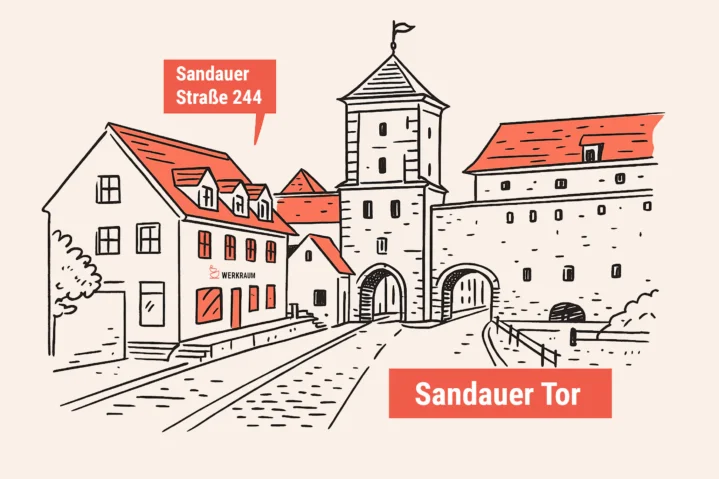 Lageplan Werkraum Landsberg am Sandauer Tor